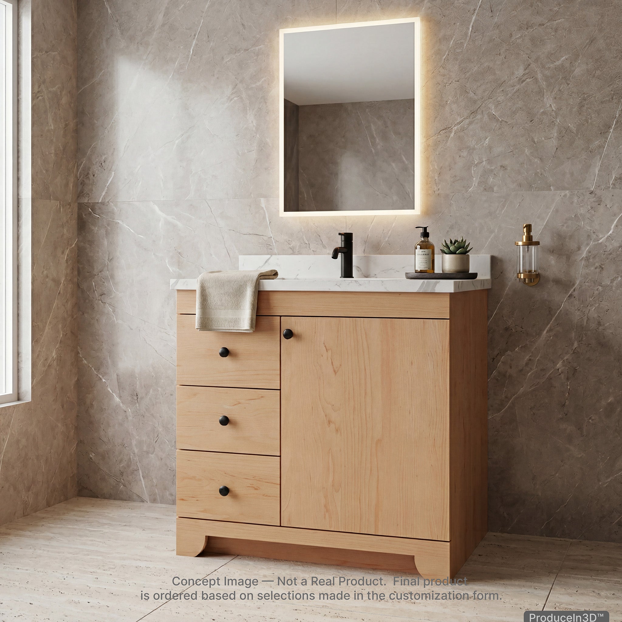 METTRO 30" LHD Vanity — Build System