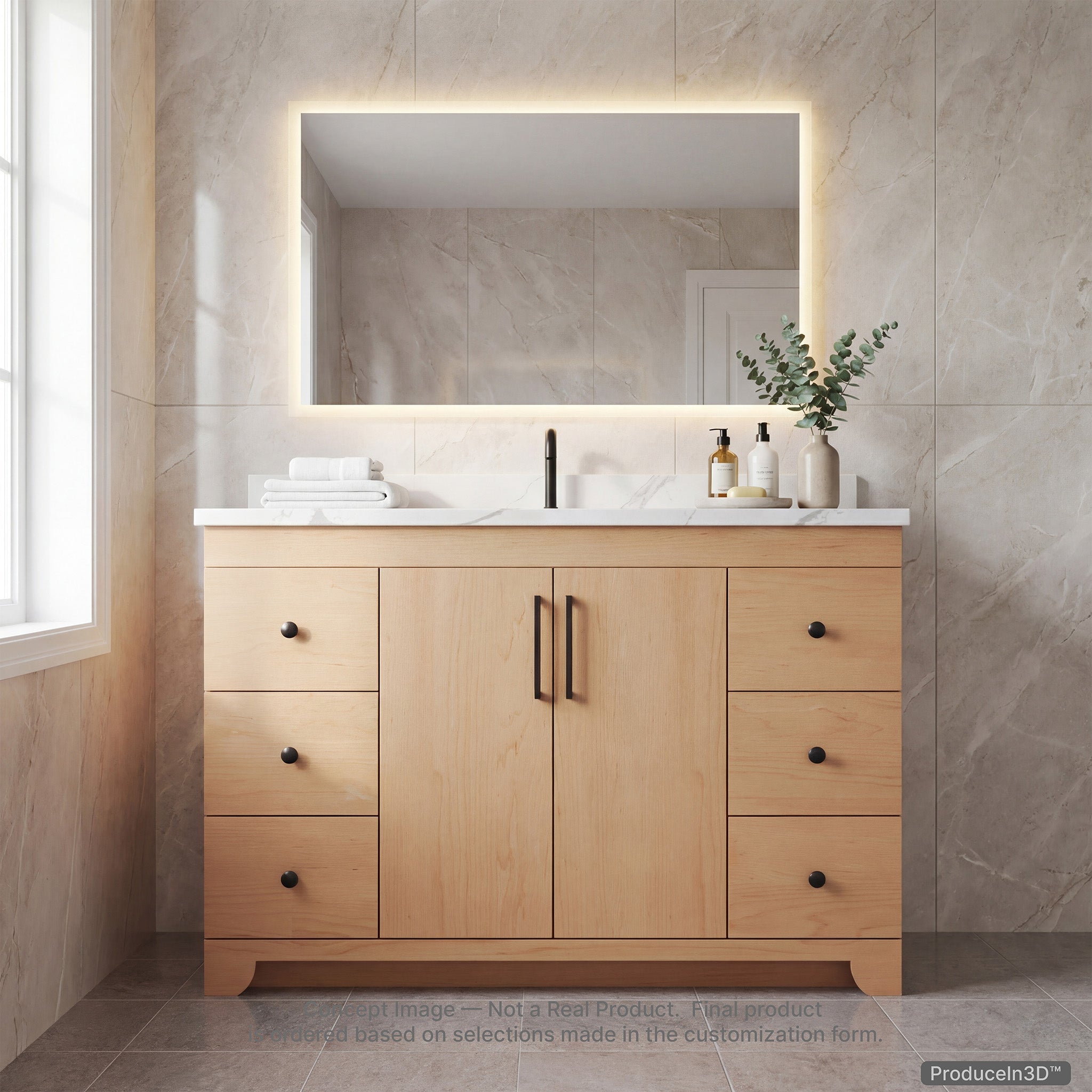 METTRO 48" Vanity — Build System