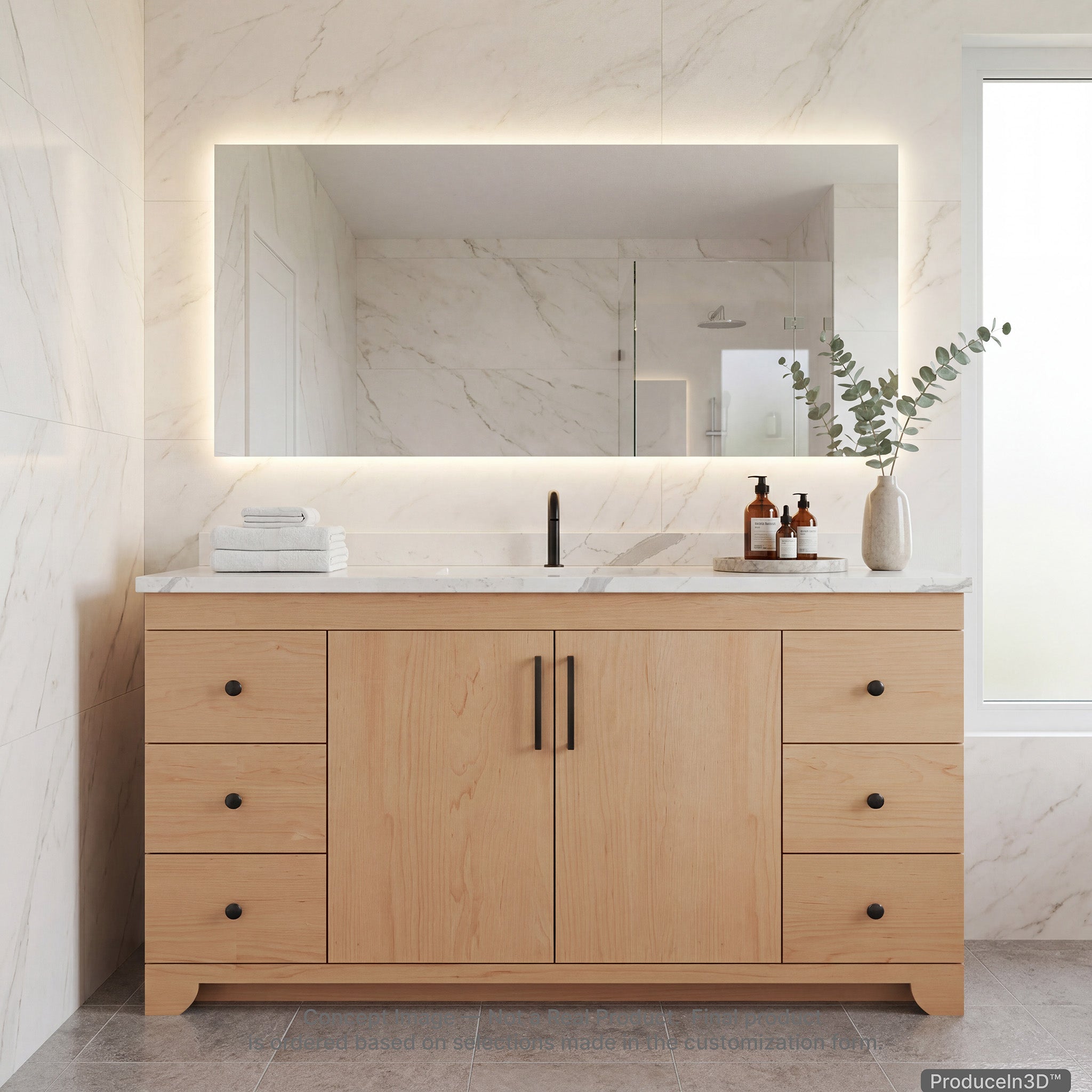 METTRO 54" Vanity — Build System