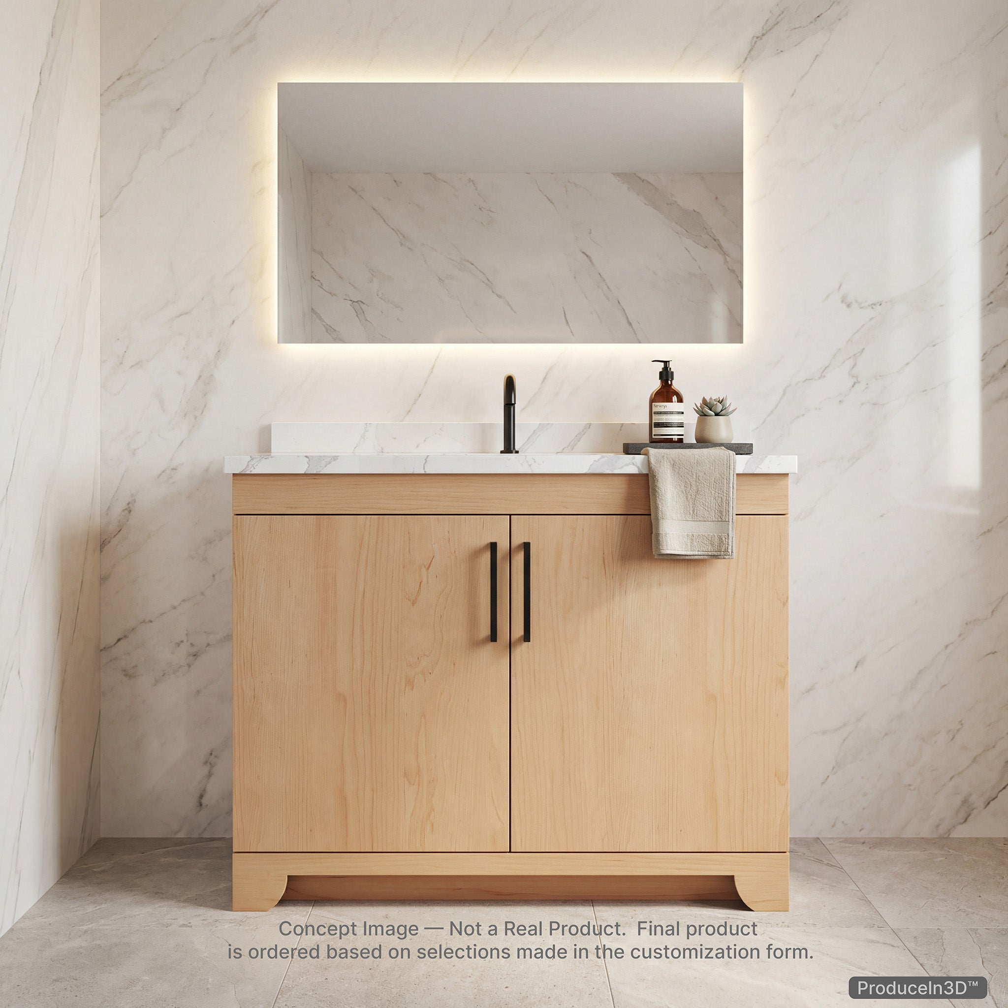 METTRO 36" Vanity — Build System