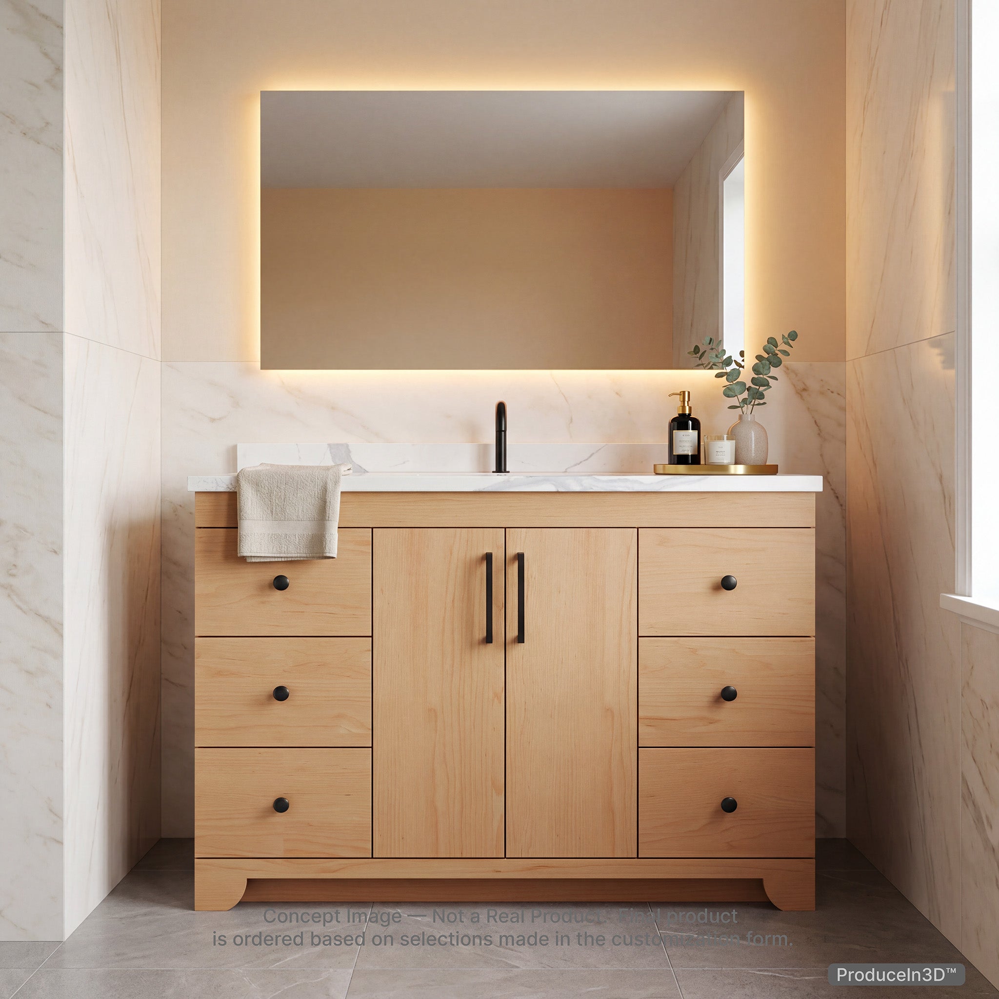 METTRO 42" Vanity — Build System