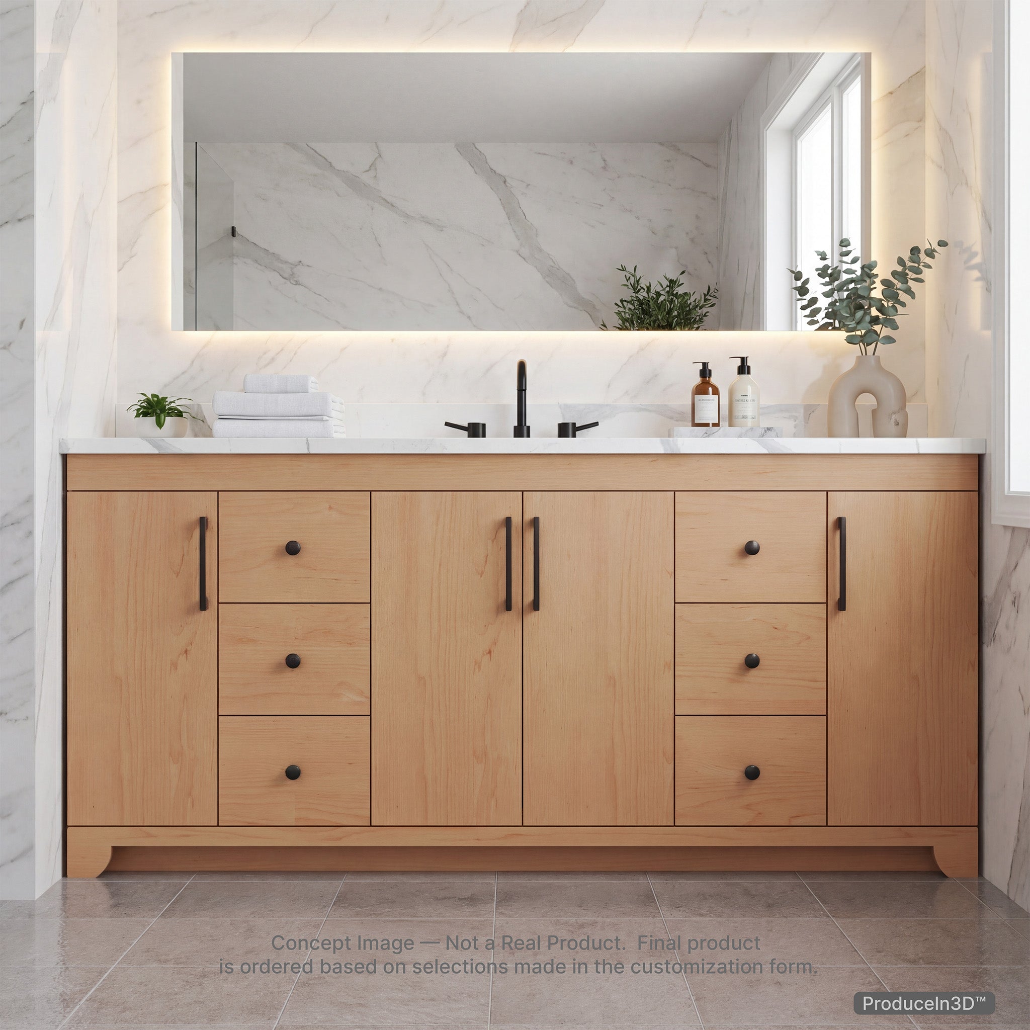 METTRO 72" Single Sink Vanity — Build System