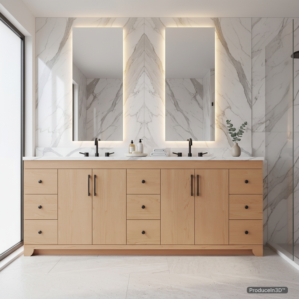 METTRO 84" Double Sink Vanity — Build System